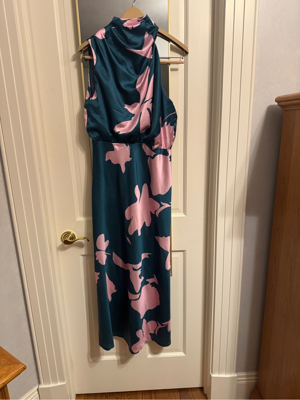 Petal & Pup Teal Jumpsuit with Pink Floral Print